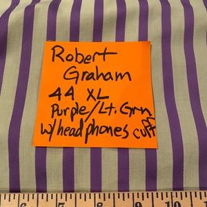 Robert Graham XL LS Button Down. Purp/ pale Gr
